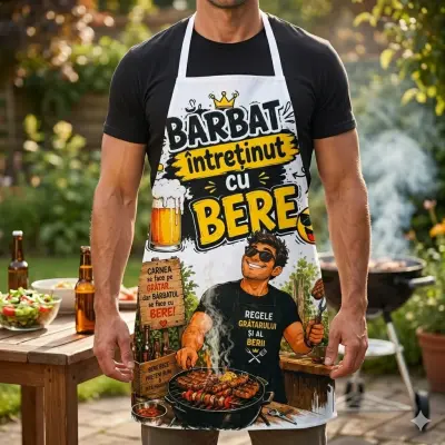 Barbat intretinut cu bere, sort cu mesaj, model sogs104